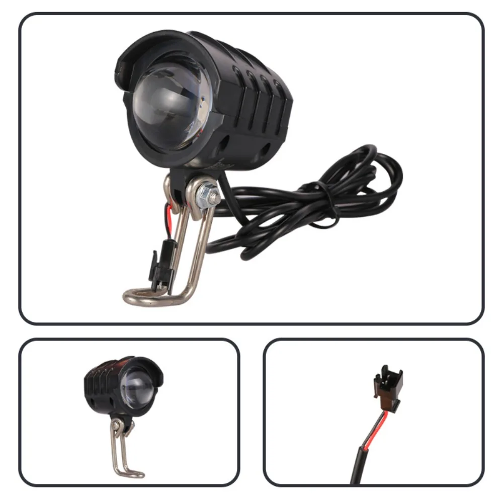 6V Electric Bicycle Headlight 150LUX LED Bike Headlight Lamp Mid Motor Conversion IPX6 Waterproof Bicycle Light Mountain Bike