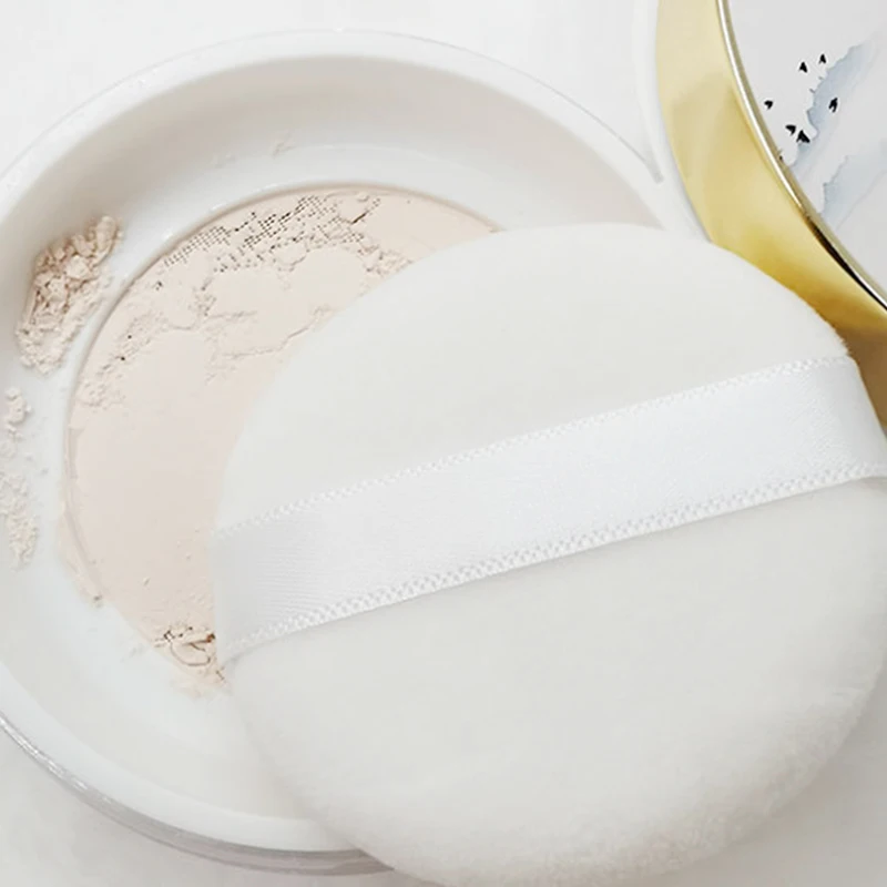 Portable Soft Cosmetic Puff Makeup Foundation Sponge Beauty Tool Crystal Velvet Powder Foundation Puff Professional Round Shape