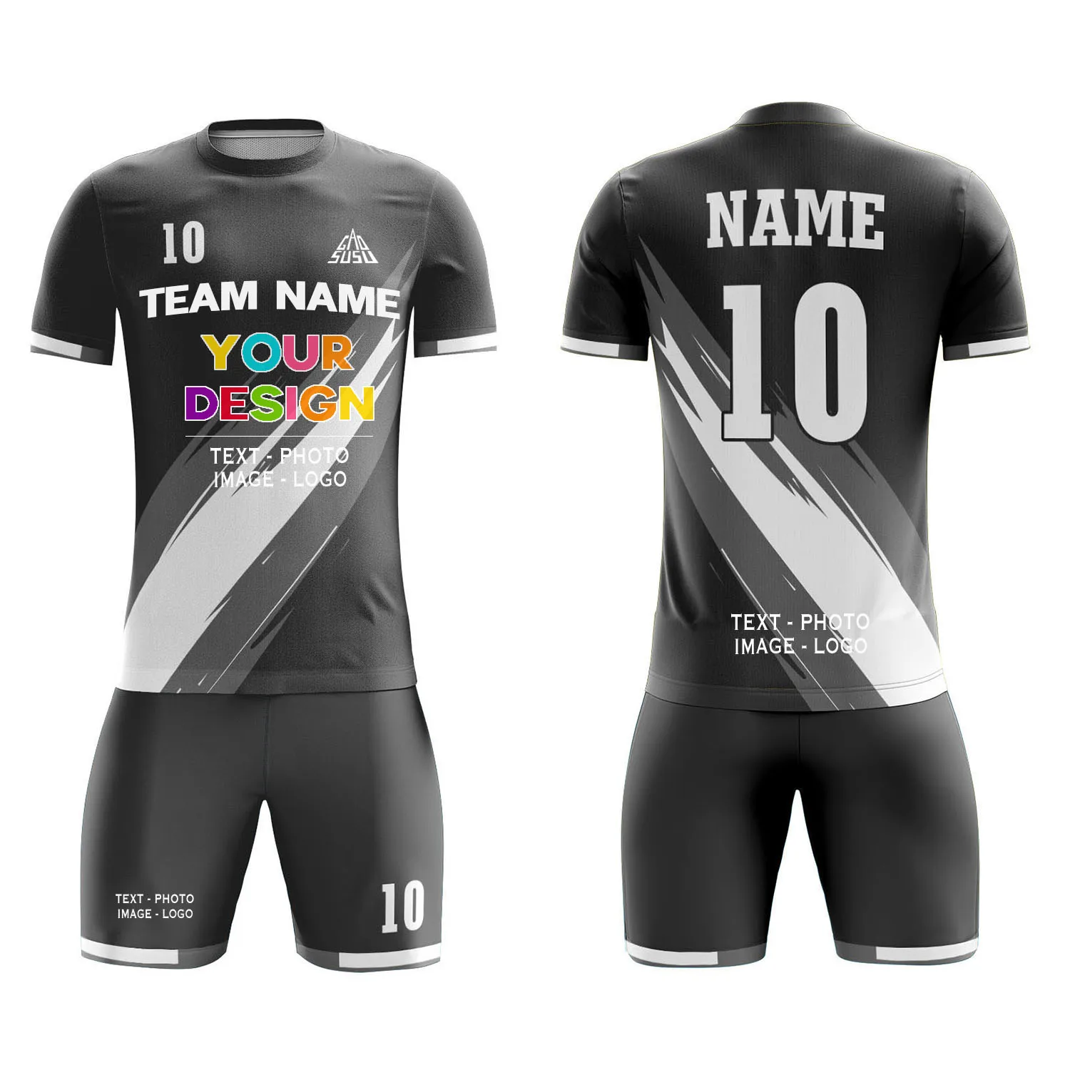 Survetement Customized Football Jersey Set Men Women Youth Team Shirt Shorts Soccer Training Jogging Uniform Sportswear Athletic