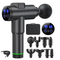 Dropshipping Massage Gun Deep High Frequency Massage Muscle Electric Relaxation Gun LCD Fascia Shock Profession Display 99Gear