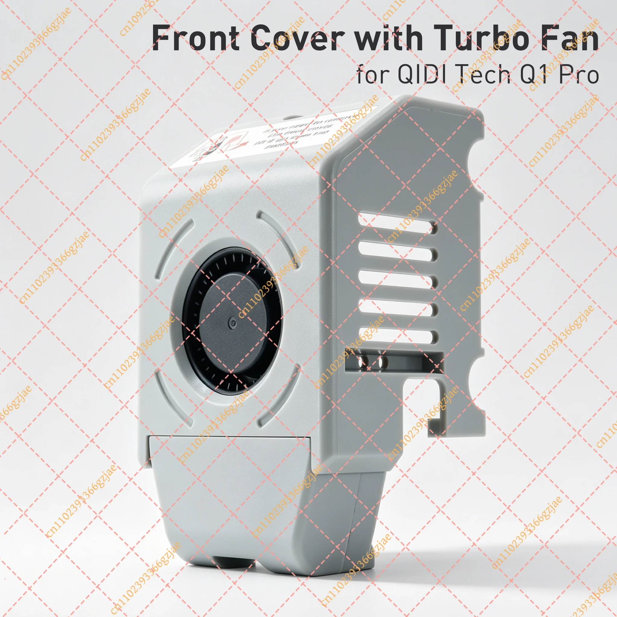 Front Cover with Turbo Fan for QIDI Tech Q1 Pro 3D Printer Print Head Replacement Parts