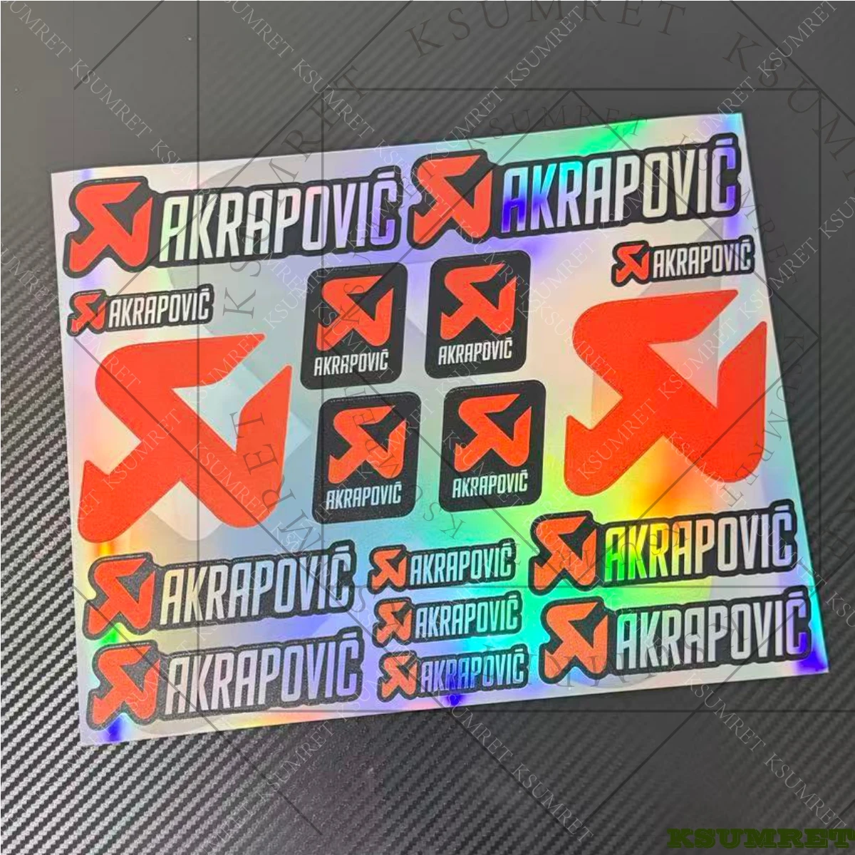 

For Laser Akrapovic Exhaust Sticker Motorcycle Logo Emblme Decal