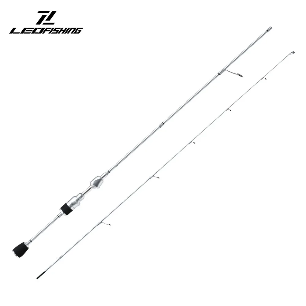 LEO 1.68m/1.8m XG Armatura d'argento UL Canna a bocca di cavallo regolabile UL Micro materiale Strada Yagan Creek Canna da pesca 2 Canna