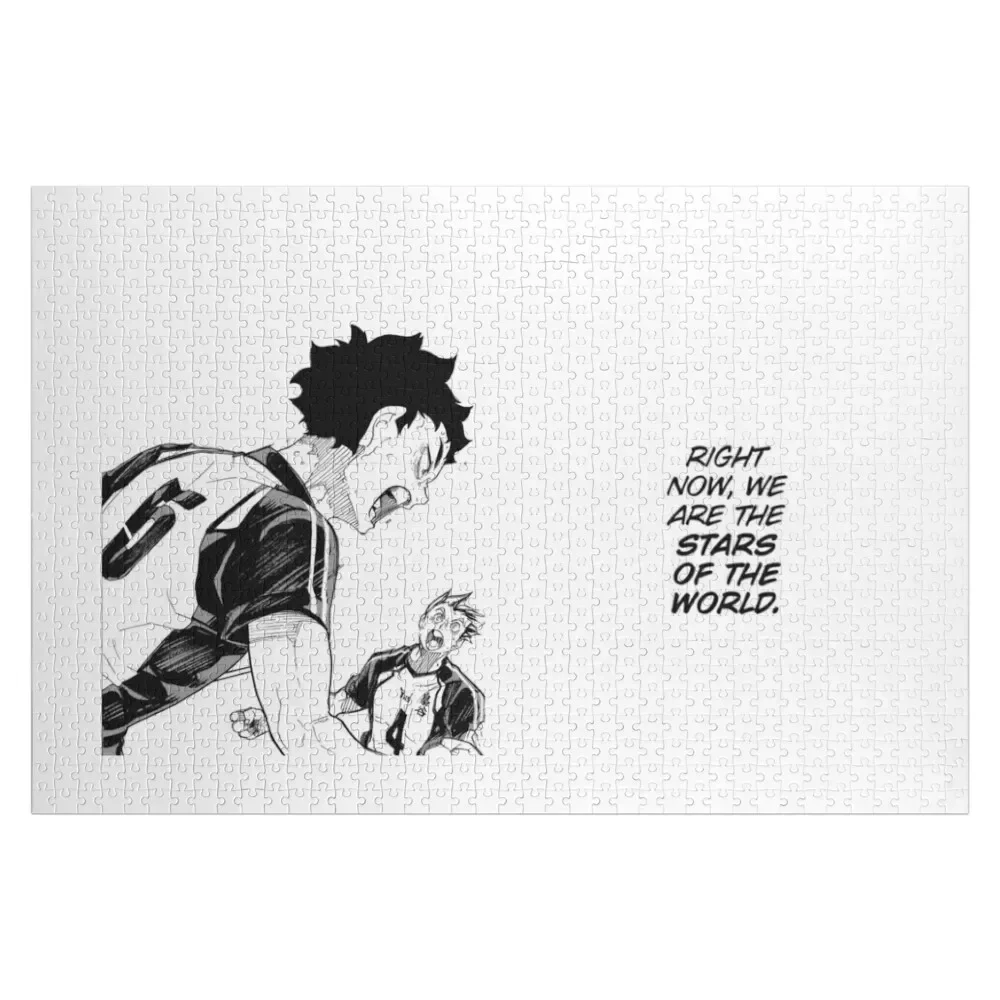 

Пазл-головоломка с манга-пэном из серии Akaashi and Bokuto, персонализированный подарок, аксессуары для диорамы, персонализированные произведения искусства, пазл
