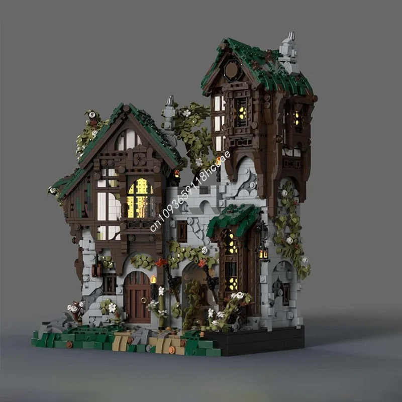 4548 قطعة MOC بوابة حفظة القرون الوسطى الخيال عرض نموذج اللبنات هدايا عيد الميلاد العمارة تجميع لتقوم بها بنفسك لعبة الطوب الاطفال