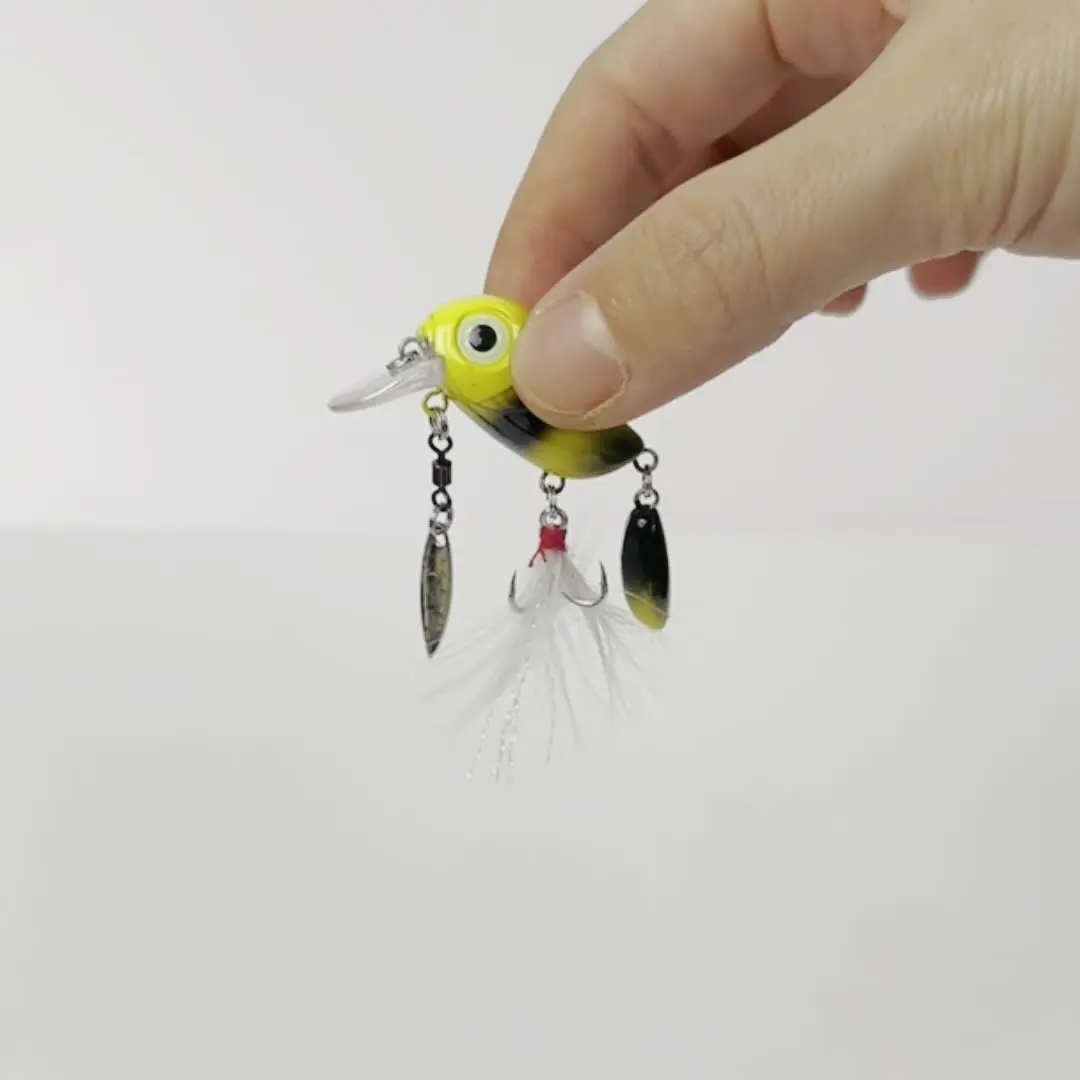 Micro Tappy Metal Sequins Rotating Spinner Spoon Fishing Lures 3.8cm 5g Floating Wobblers Crankbait Bass Trout