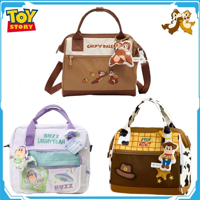 Disney Tote Crossbody Bag Chip \'n\' Dale Backpack Children\'s Storage Bag Student Travel Shopping Handbags Cartoon Holiday Gifts