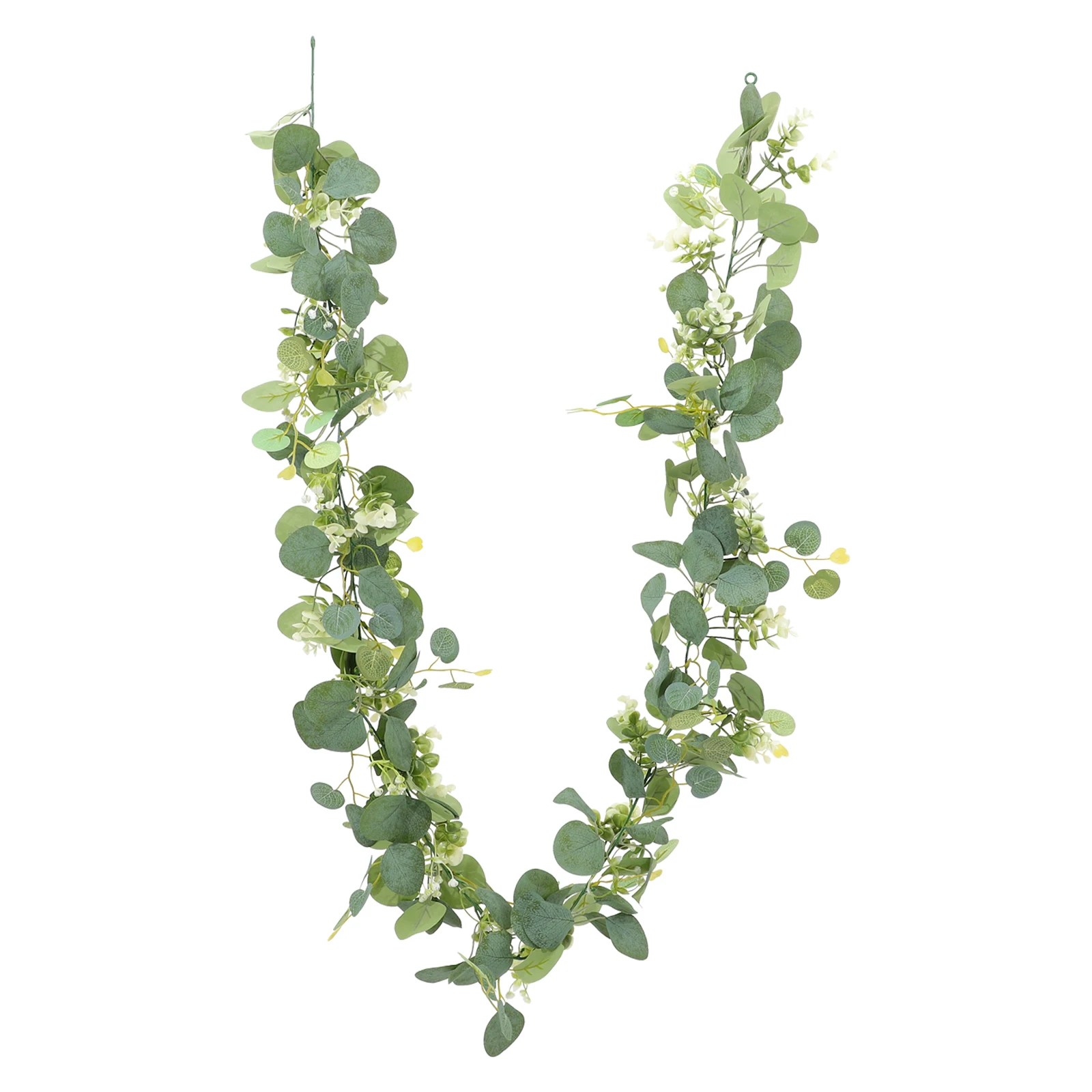 

Simulated Eucalyptus Vine Artificial Garland Decorative Leaves Green 8896 Fake Hanging Plants Home Wedding Props Festive Layout
