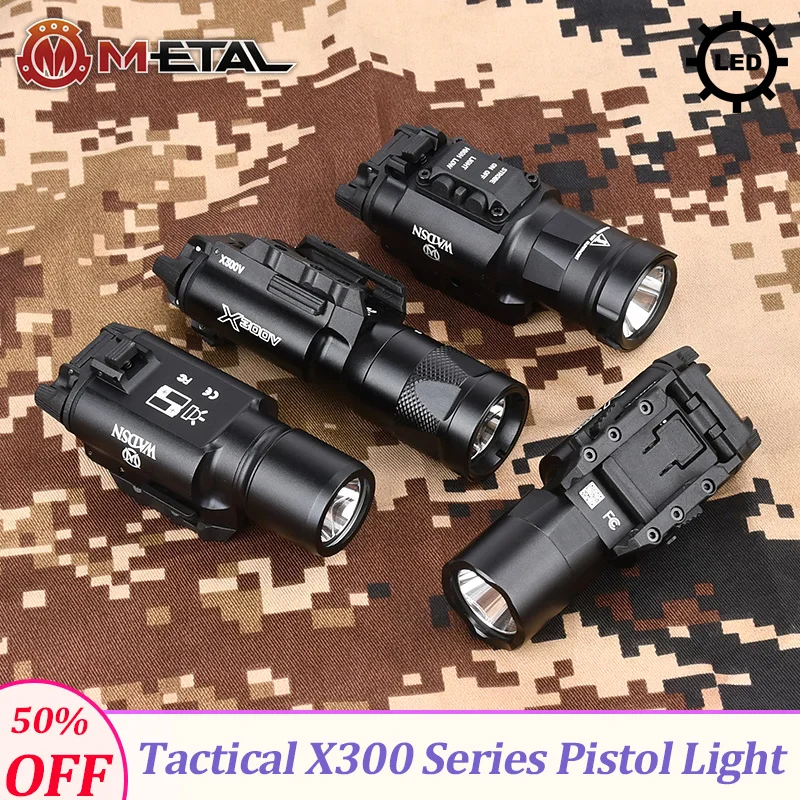 Tactical X300 Series Pistol Hanging Light XH35 X300V X300 X300U Ulta Upgrade Strobe LED Flashlight Airsoft Weapon Scout Light