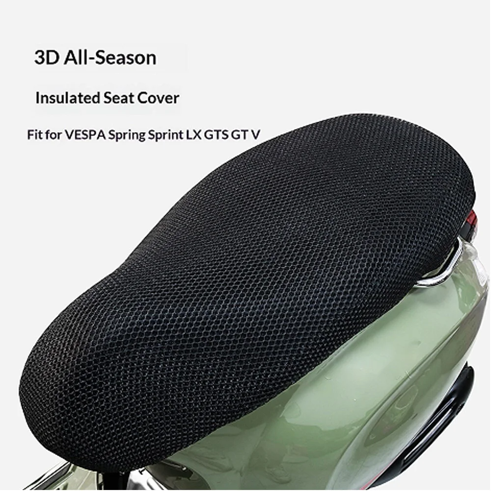 For Vespa Primavera Sprint GTS Seat Cover UV-Protective Cooling Waterproof No-Drill Accesorios Moto Accessori Moto