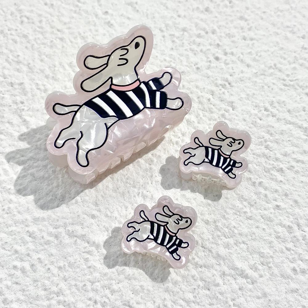 Creative Acrylic Cartoon Dog Shark Hair Clip Personality Outdoor Crab Barrettes Hair Accessories For Women Girls Tool Gifts