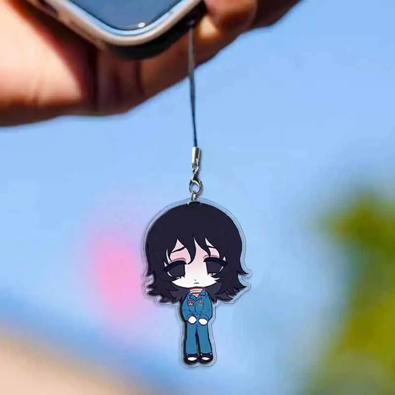 Game Mouthwashing Cosplay Key Chain Acrylic Phone Keychains Cartoon Cute Character Bag Pendant Keyring Accessories Xmas Gift