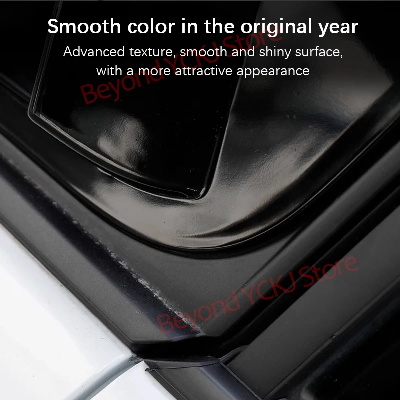 Rear Window Shutter Cover Trim For Toyota RAV4 2019-2024 Carbon Fiber Style Automobile Accessories Car Glass Window ABS Decorate