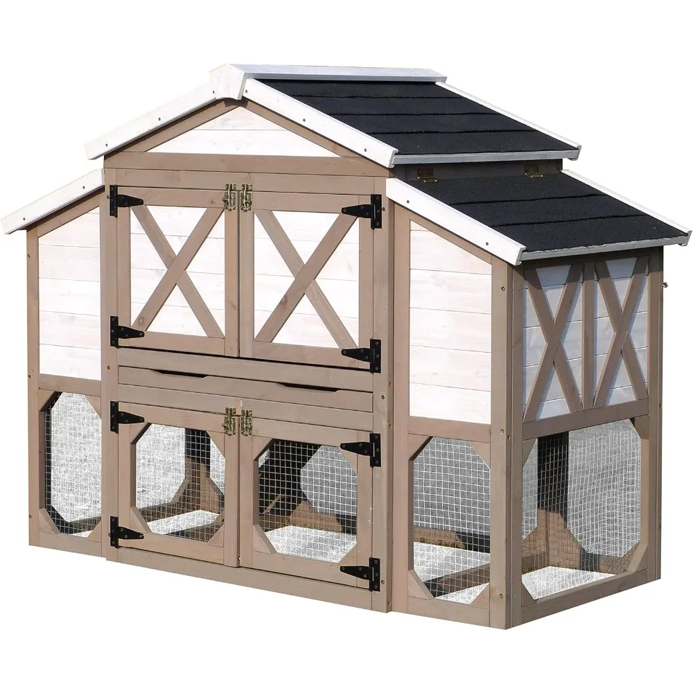 

Country Style Chicken Coop Metal Nest Box with Asphalt Roof Panels