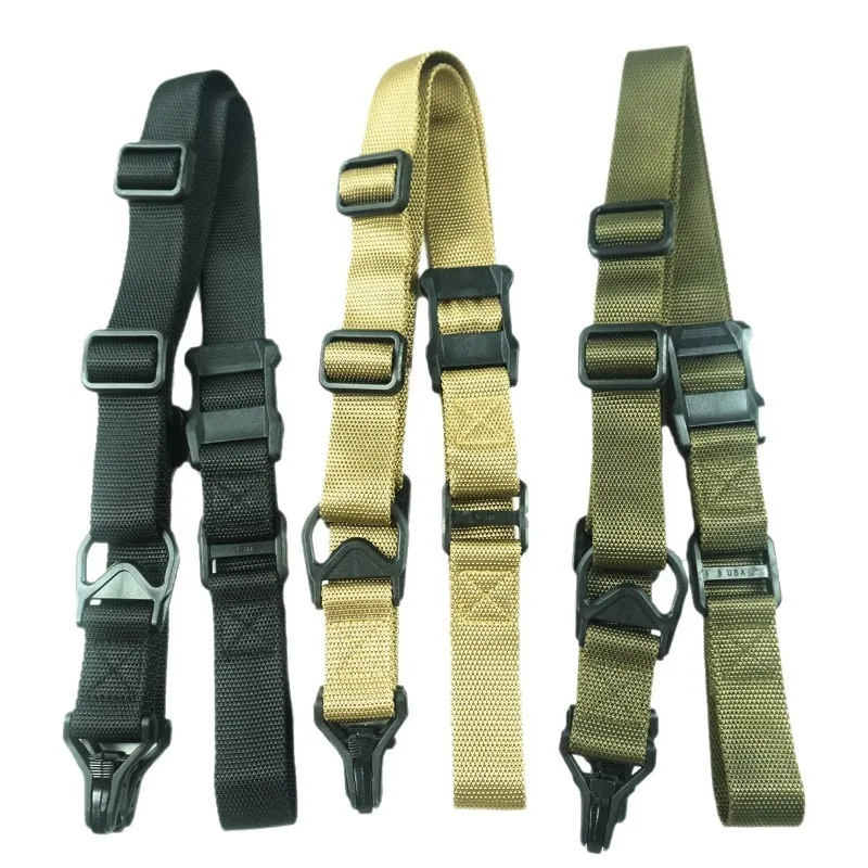 MS3 Tactical Multi Purpose Sling Single Double Point Adjustable Strap Outdoor CS Training Portable Carry Shoulder Belt