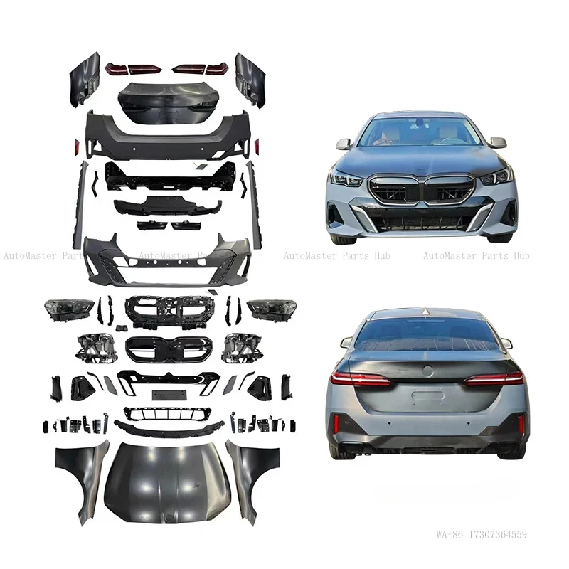 

Upgrade 2024 New Front Bumper Rear Headlights Tail Lights Fog MT G60/G68 Body Kit for 2011-2017 5 Series F10/18