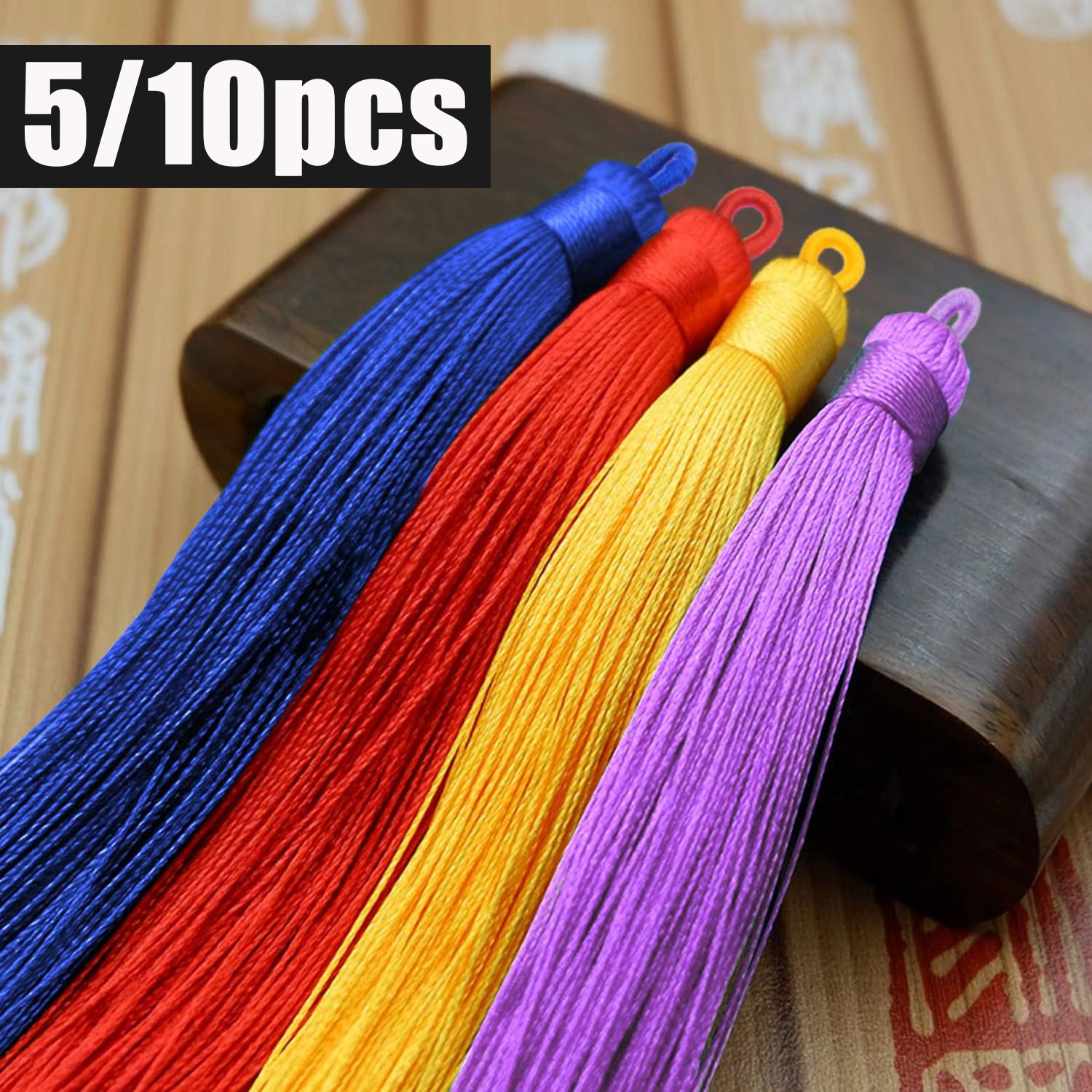 

5/10PCS 8.5cm Polyester Silk Tassel Vertical Tassel Decoration Crafts DIY Jewelry Home Decoration Sewing Curtain Accessories
