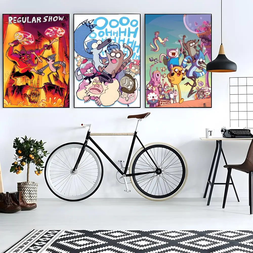 animation comedy Regular Show Poster Modern Living Room Artwork & Beautiful Home Decor Style