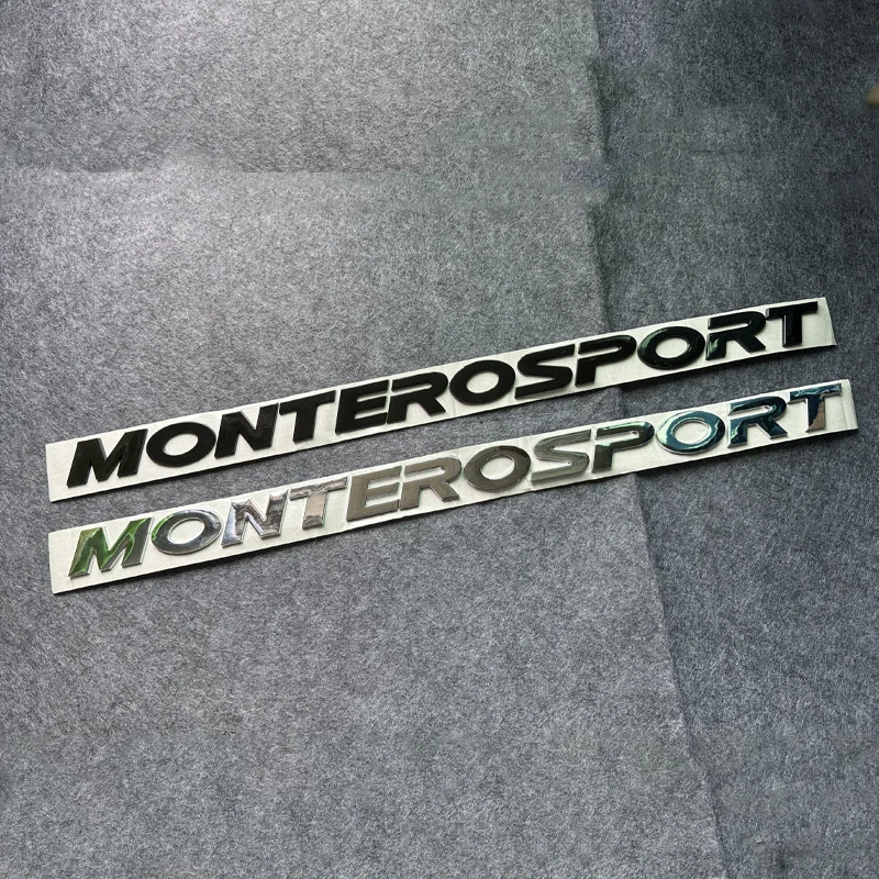 MONTERO SPORT Logo Hood Badge Label Car Stickers for Mitsubishi Montero 3D Logo Front Head Rear Trunk Refit Decals Accessories