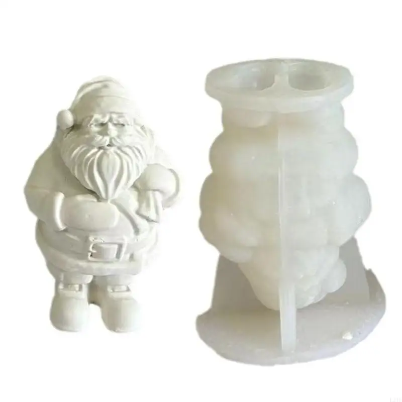 L21E Santa Silicone Molds Epoxy Resin Mold Nonstick Christmas Mold