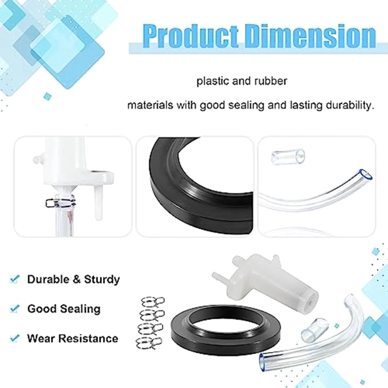 34122 Comprehensive Vacuum Breaker Kit Perfect For Various Residence RV Toilets Easy Install Easy To Use