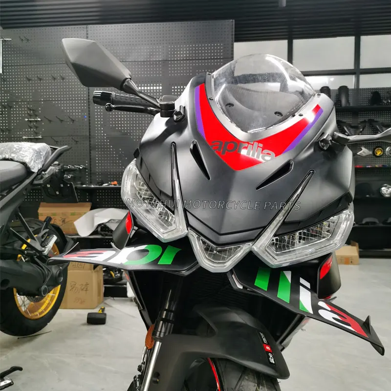 Motorcycle 4 colors Winglet Aerodynamic Wing Kit Spoiler Accessories For Aprilia RS457 RS 457 rs457