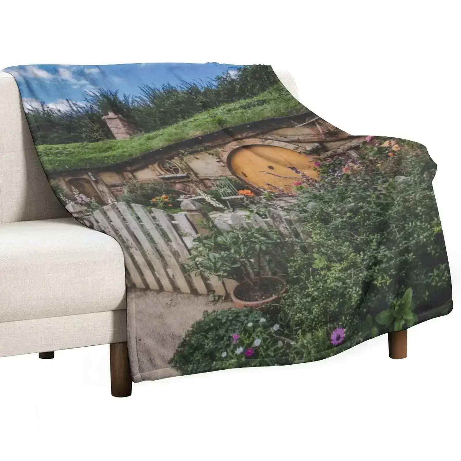 Hobbiton, The Shire Throw Blanket Summer warm for winter warm winter Blankets