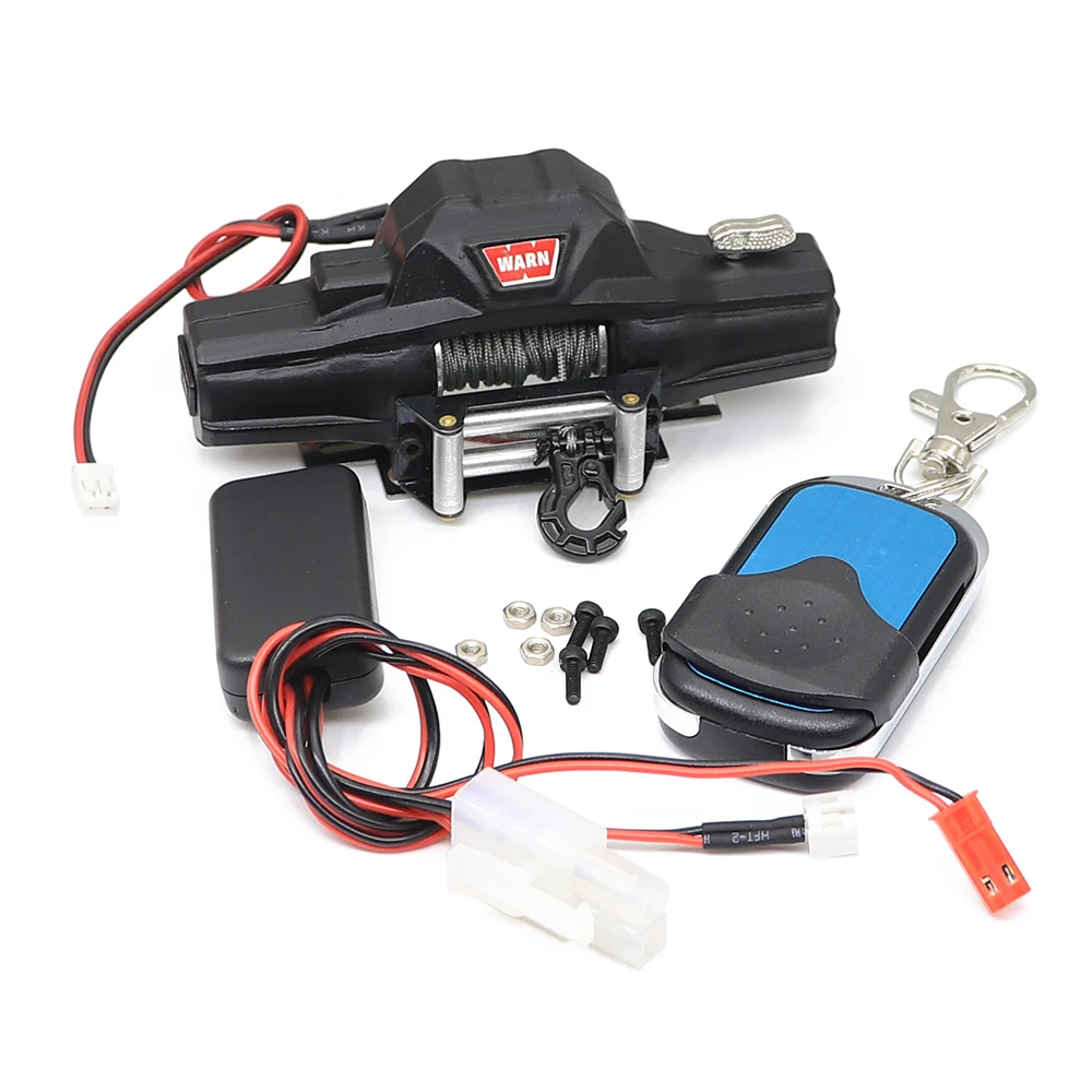 Metal Automatic simulation Simulated Winch for 1/10 1/8 RC Crawler Car Trax Trx4 Trx6 Axial SCX10 II 90046 90047 D90 D110