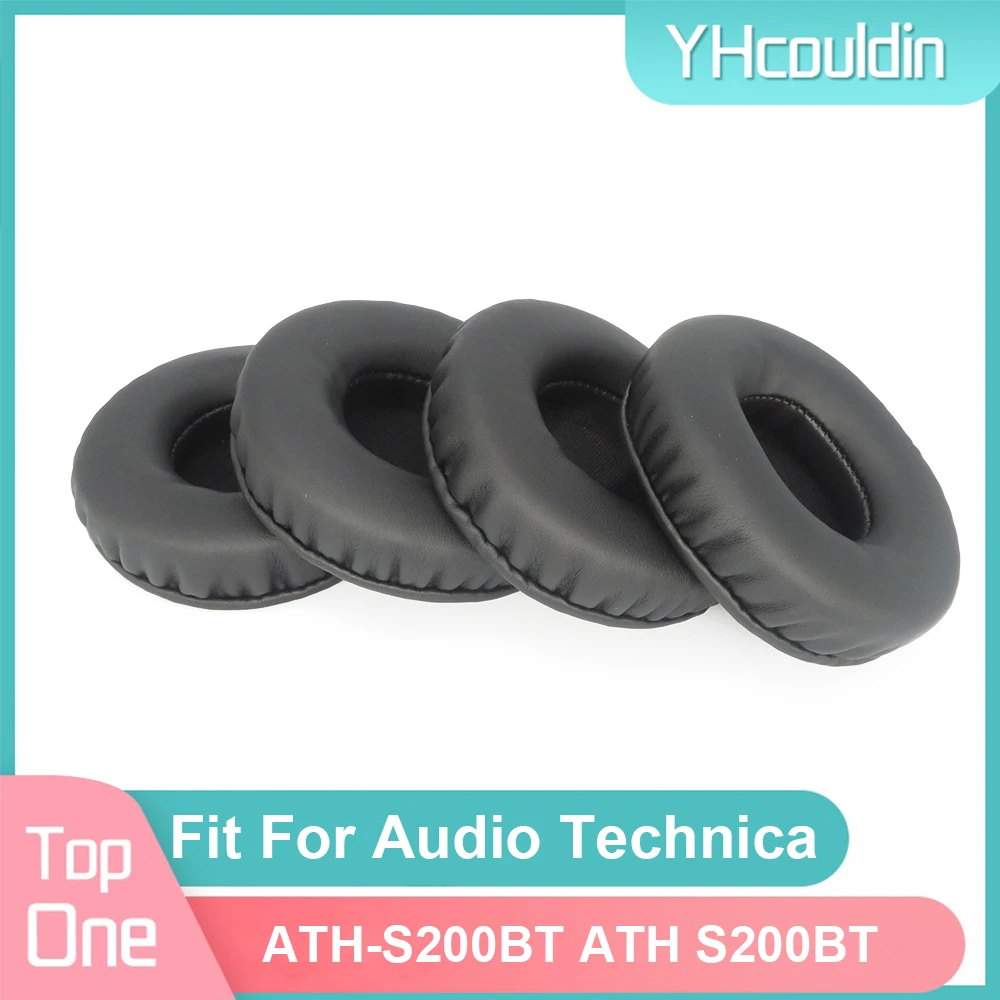 Earpads para o áudio technica ATH-S200BT ath s200bt fones de ouvido almofadas almofadas de espuma do plutônio macio preto