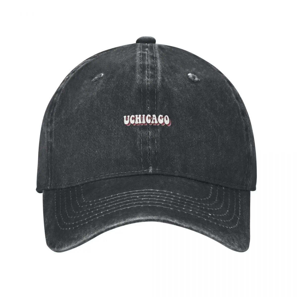 University of Chicago UChicago Groovy Baseball Cap Fashion Beach Golf Hood Women's Hats Men's