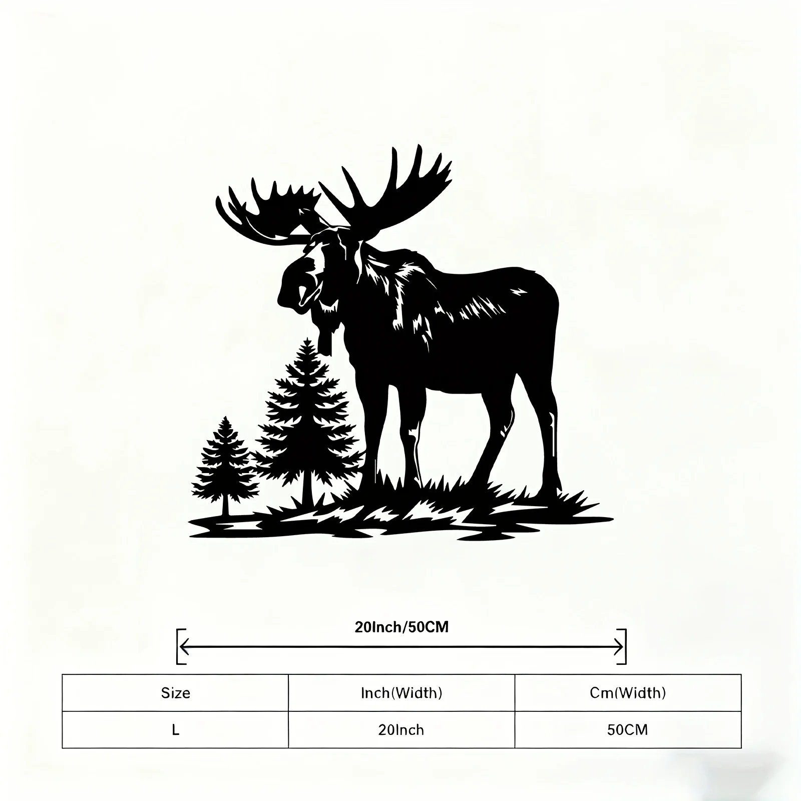 Brand Moose Head Metal Wall Art Rustic Weather-Resistant Iron Sculpture Wildlife Nature Decor Outdoor Patio Living Room