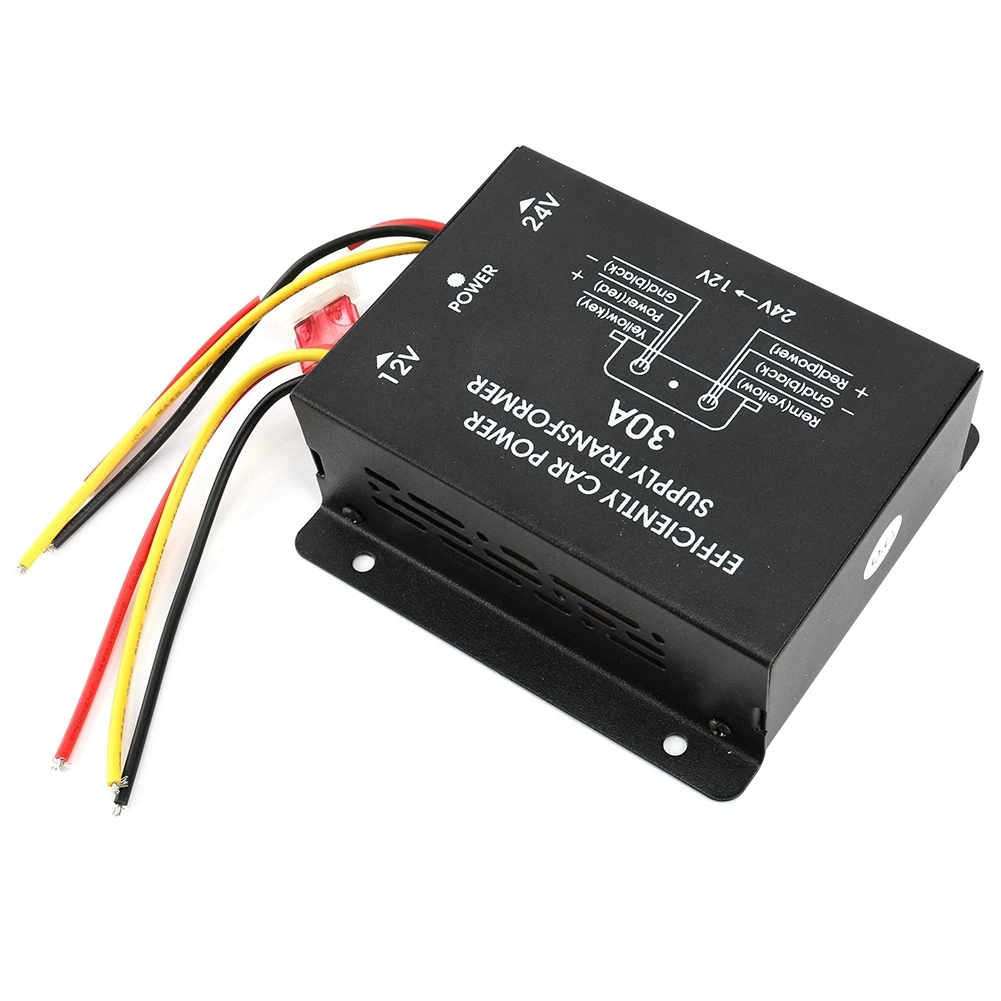 Convertitore di alimentazione per auto 30A Inverter Step Down da 24V a 12V