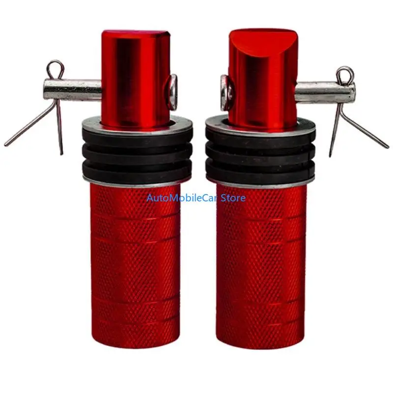 G8TE Pair Ergonomic Motorcycle Footpegs Anti Slip Surfaces Strong Aluminum Footrests
