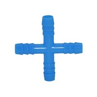Wxrwxy 8mm Cross Water Splitter 4-Way Connector Animal Drinking Fountains Adapter 8mm Cross Barb Connector 25Pcs