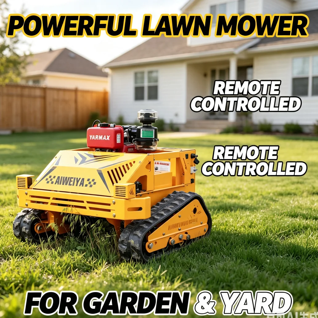 Customized Best Selling Self Propelled Lawn Mower Remote Control Lawn Mower All Terrain Fast Delivery For Courtyard Lawn