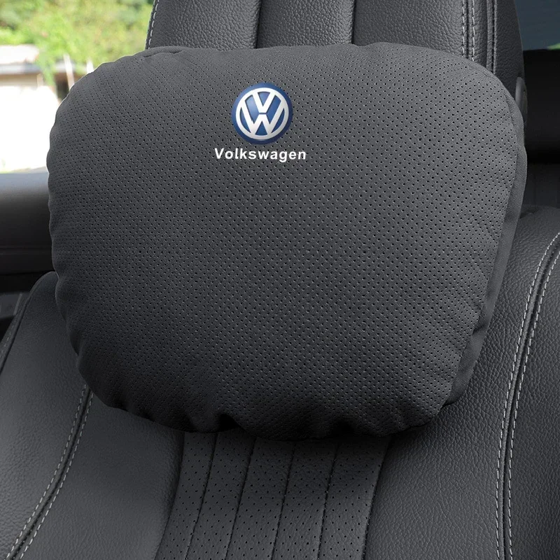 

Подушка-подголовник из замши для сидений Volkswagen Golf, Passat, Jetta, Beetle, Tiguan, Scirocco, Touran