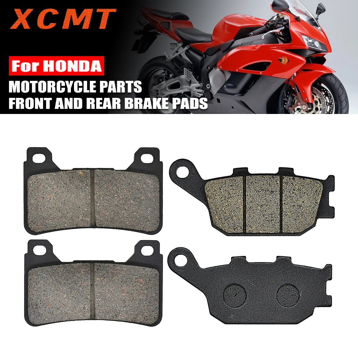 

Sports Motorcycle Front and Rear Brake Pads For HONDA CBR 600RR 2005 2006 CBR 1000RR 2004 2005 Brake Pad Replacement