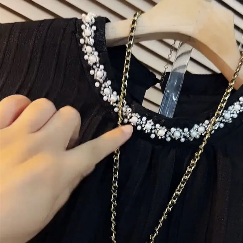 Ankara Red Plus Size Bluzka damska Letnia Jesień Nowy Top z długim rękawem Koreańska wersja Blusas Para Mujer Odzież damska