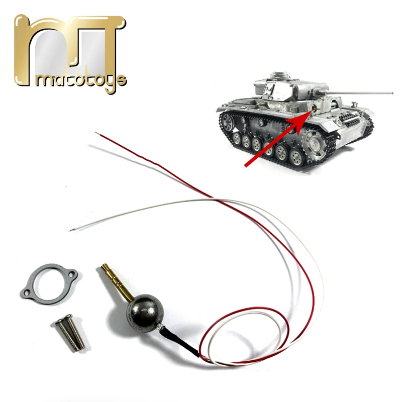 Mato Metal Machine Gun with LED Light for 1/16 Panzer III RC Tank