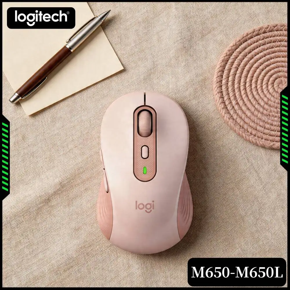 Logitech M650 Wireless Mouse High Precision Sensor Recycled Housing Comfort Contour Notebook Desktop Daily Office Computing
