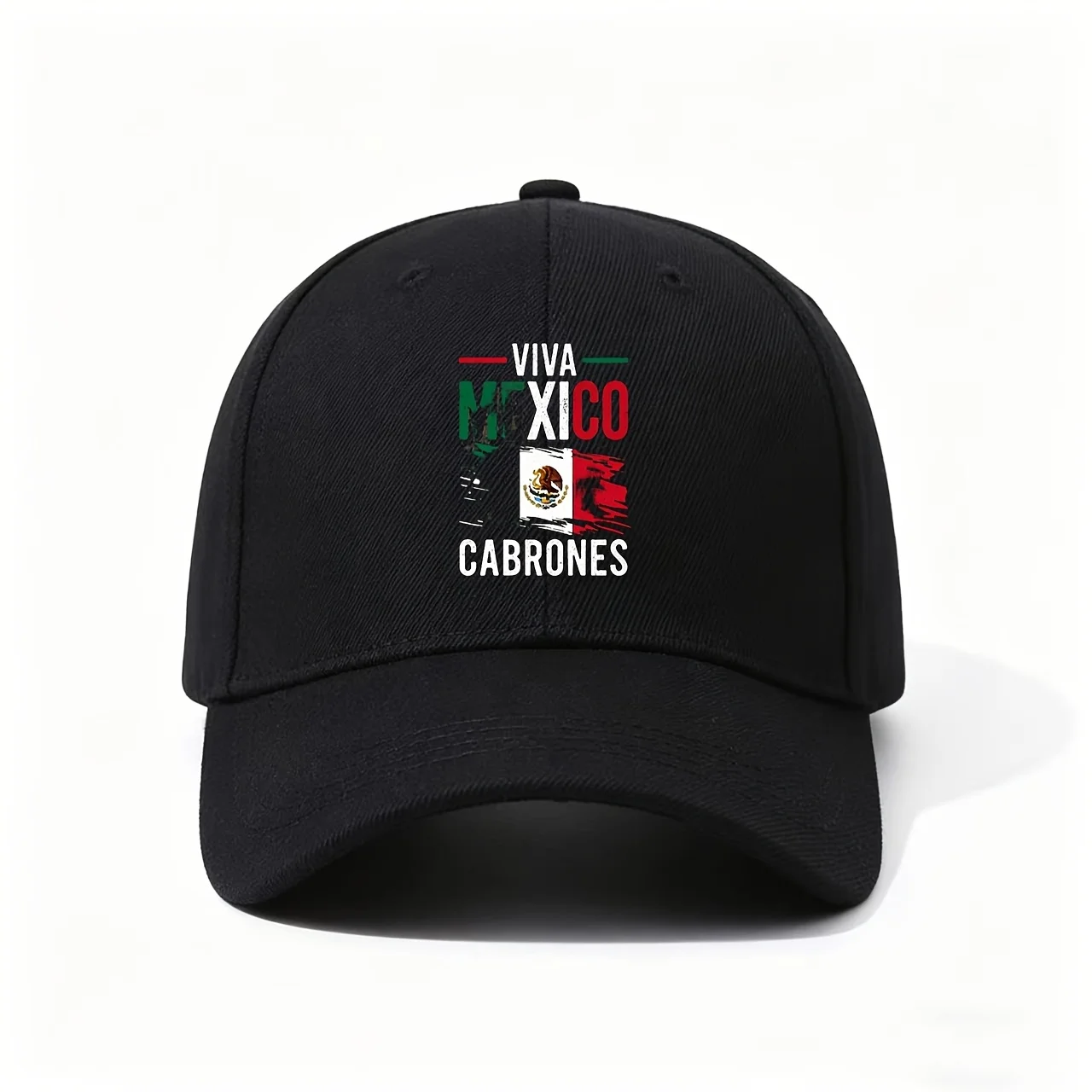 Baseball Cap, Viva Mexico Vintage National Flag Pattern Patriotic Travel Souvenir Distinctive Ethnic Style Casual Sports Gift Ca