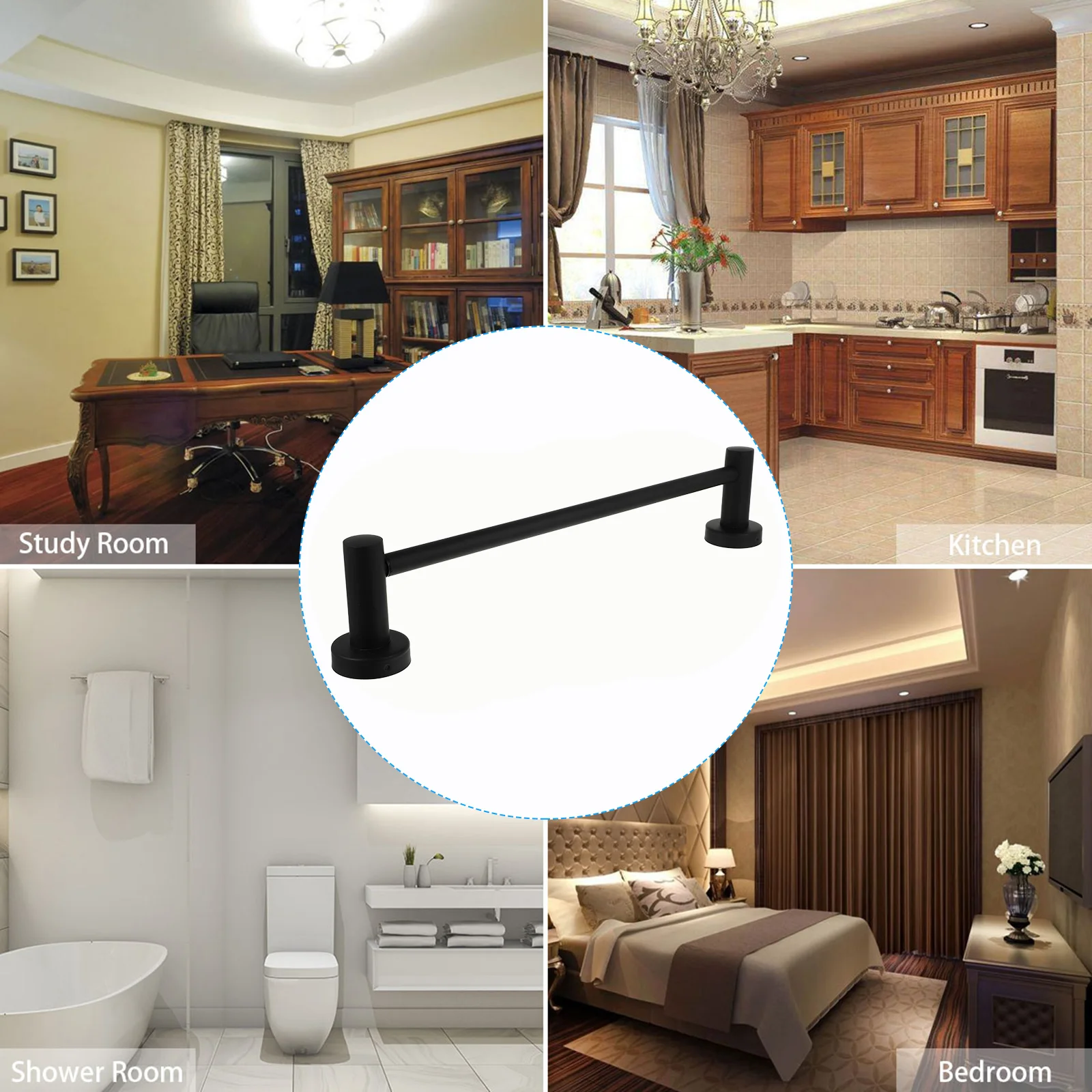 الفولاذ المقاوم للصدأ بار قابل للتعديل القطب واحد منشفة رف للحمام المطبخ الغسيل جدار جبل حامل منشفة اليد