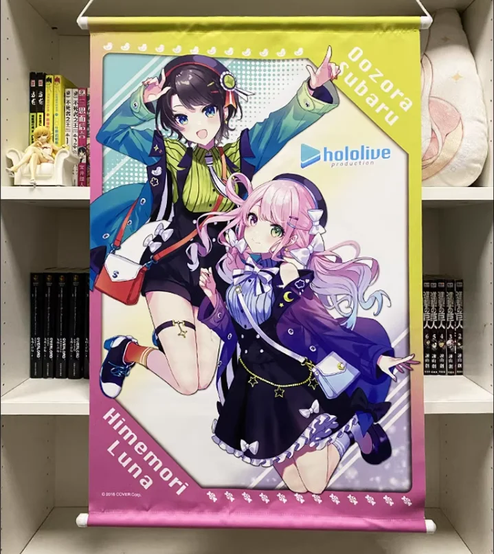 Hololive VTuber Oozora Subaru Himemori Luna Anime Hanging Painting Wall Art Printing Poster Home Decor Poster Bedroom Decor