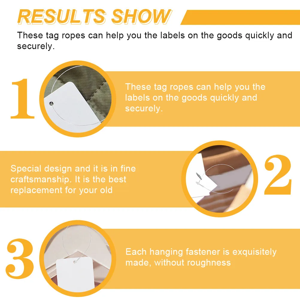 

5000 шт. застежек-фиксаторов для шнуров, 3 дюйма, для ценников, креплений для одежды, защитных замков, подарочных вешалок, шнуров для бутиков и демонстрационных стендов