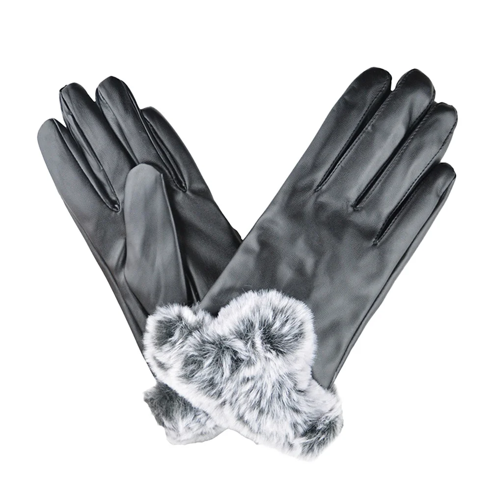 

1Pair Anti Slip Thermal Gloves for Cold Weather Windproof Touch Screen Cycling Running Hiking Outdoor Use Black