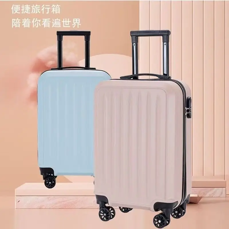 20 Inch Solid Color Travel Luggage Hard Shell Spinner Suitcase With Lock