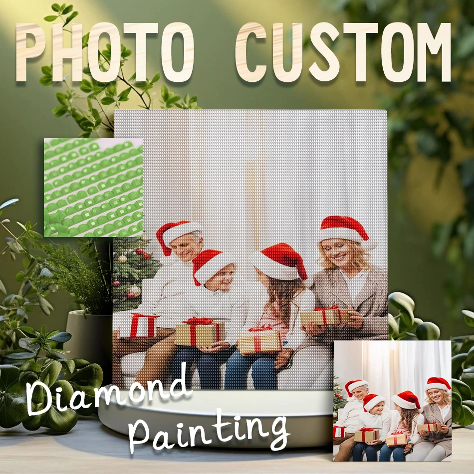 

PhotoCustom Diamond Painting Unique Christmas Gift With Your Own Photo Perfect for Custom Home Decoration Diamond Art Handmade G
