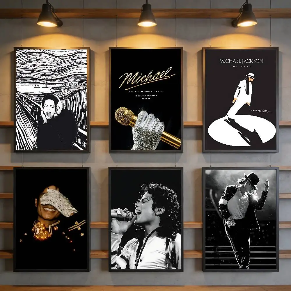 Póster de Michael Jackson, Impresión en Lienzo, Póster Vintage Clásico, Impresión Artística, Decoración para Sala de Estar, Póster Artístico para Regalo