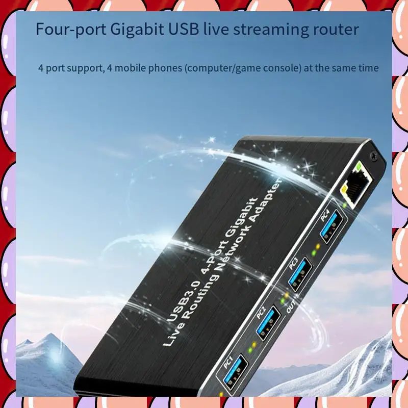

Гигабитный сетевой адаптер A72Z USB3.0 Plug and Play, 4-портовый гигабитный RJ45, без драйверов, для компьютеров, оборудования для потокового вещания в реальном времени