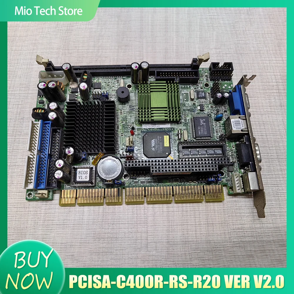 Original For IEI Industrial Control Computer Equipment Motherboard PCISA-C400R-RS-R20 VER V2.0